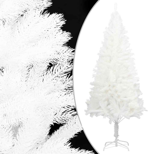 Albero di Natale Preilluminato con Palline Bianco 180 cm - homemem39