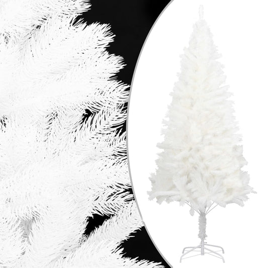 Albero di Natale Preilluminato con Palline Bianco 240 cm PVC - homemem39