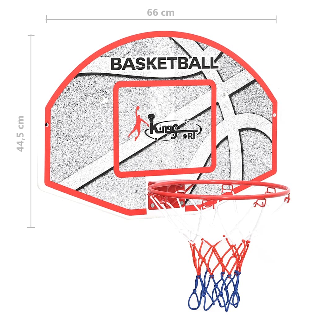 Set Tabellone da Basket da Parete 3 pz 66x44,5 cm | homemem39