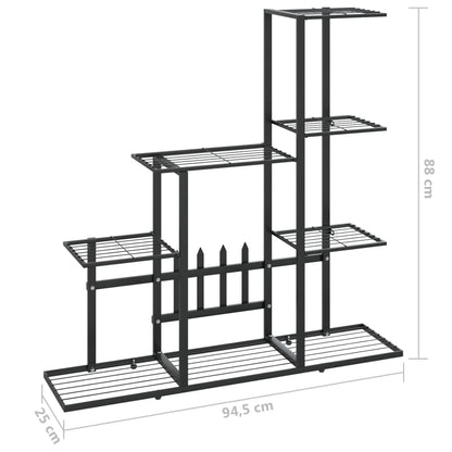 Portapiante 94,5x25x88 cm Nero in Metallo - homemem39