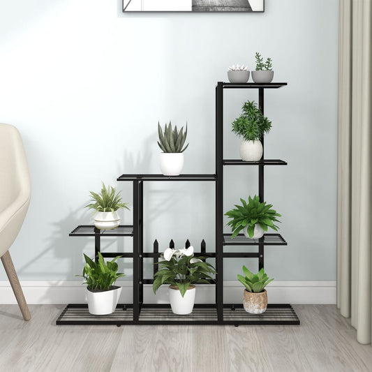 Portapiante 94,5x25x88 cm Nero in Metallo - homemem39