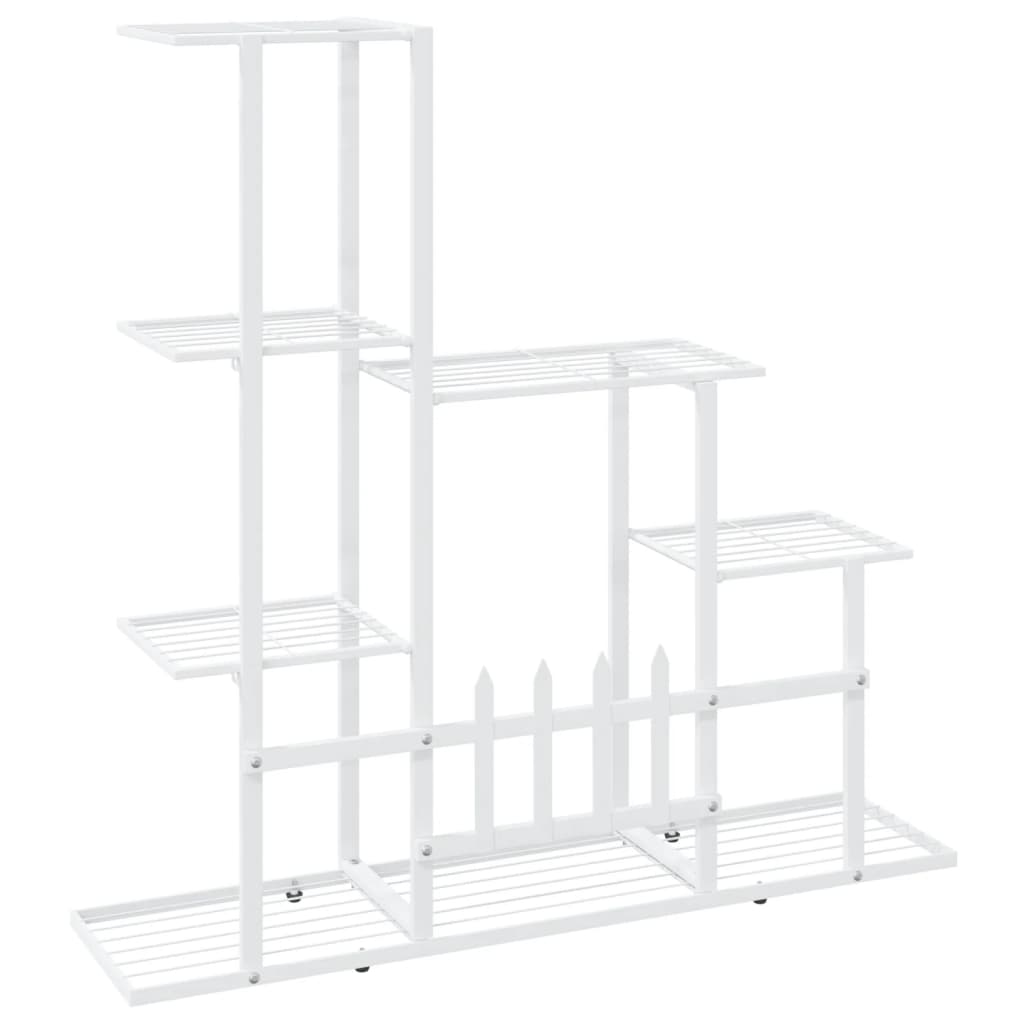 Portapiante 94,5x25x88 cm Bianco in Metallo - homemem39