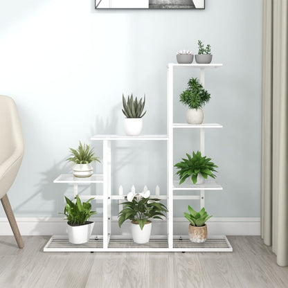 Portapiante 94,5x25x88 cm Bianco in Metallo - homemem39