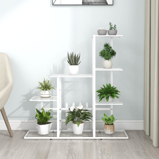 Portapiante 94,5x25x88 cm Bianco in Metallo - homemem39