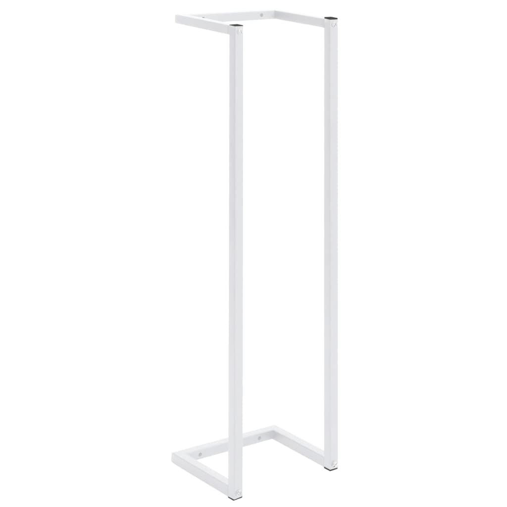 Portasciugamani Bianco 25x20x95 cm in Acciaio - homemem39