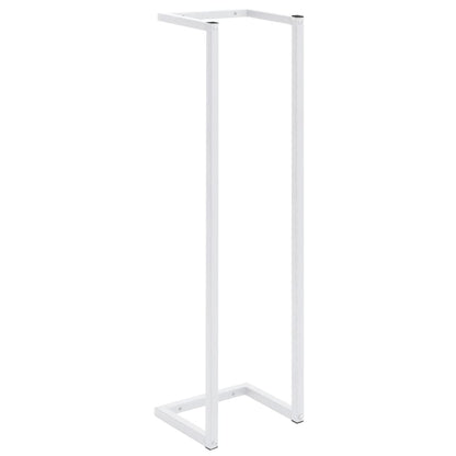 Portasciugamani Bianco 25x20x95 cm in Acciaio - homemem39
