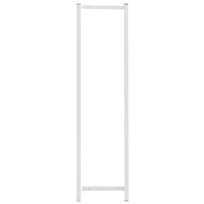 Portasciugamani Bianco 25x20x95 cm in Acciaio - homemem39