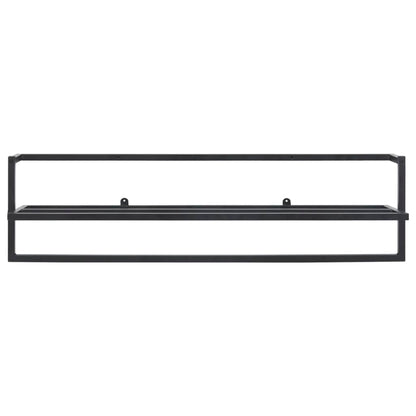Portasciugamani Nero 95x25x22 cm in Ferro - homemem39