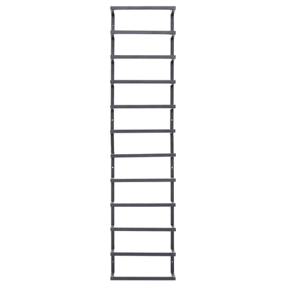 Schwarzer Handtuchhalter 24x12x96 cm aus Stahl