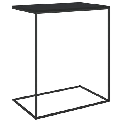 Tavolino da Salotto Nero 55x35x66 cm in Legno Multistrato