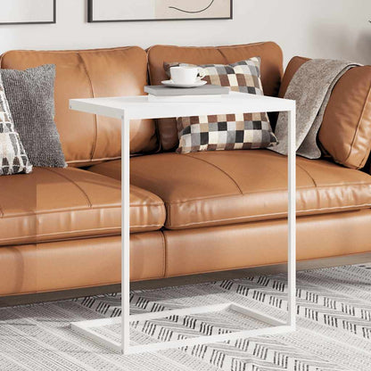 Tavolino da Salotto Bianco 55x35x66 cm in Legno Multistrato | homemem39