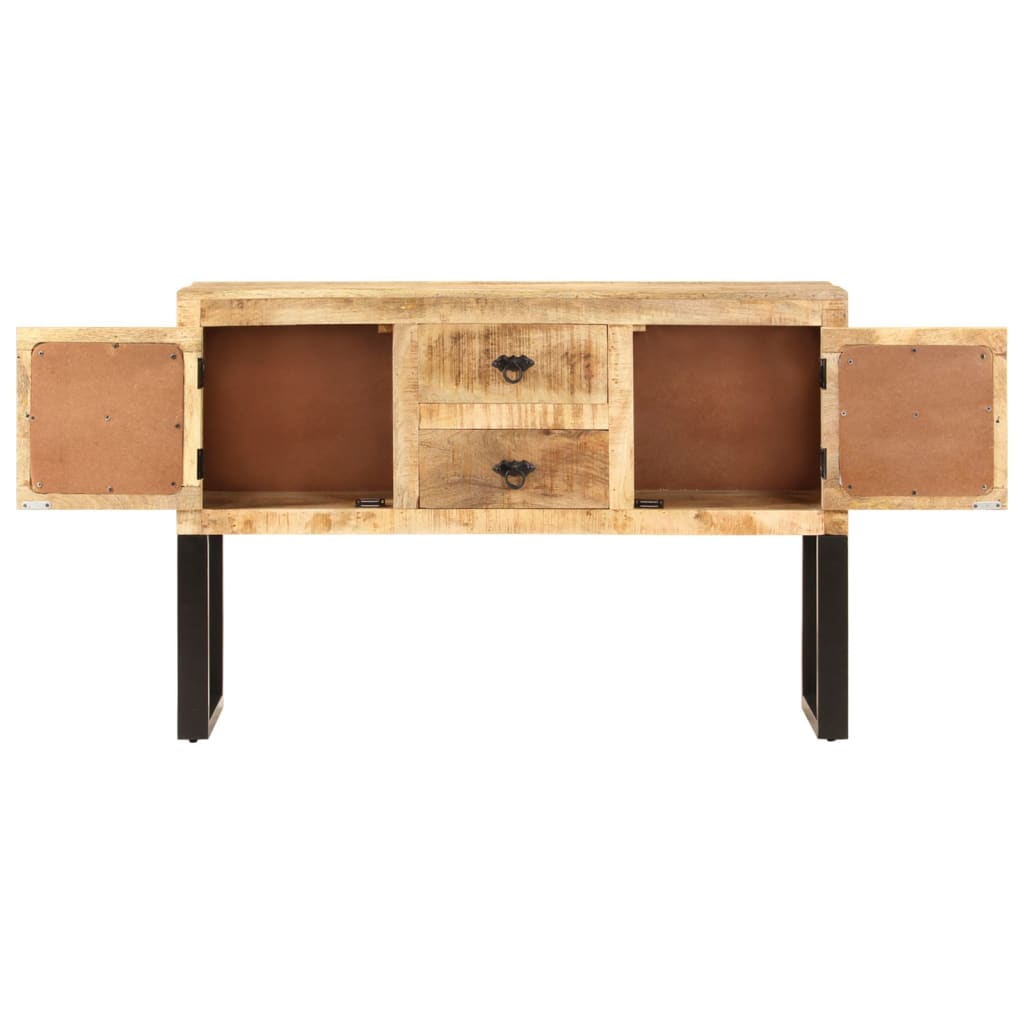 Credenza 110x30x74 cm in Legno di Mango Grezzo - homemem39