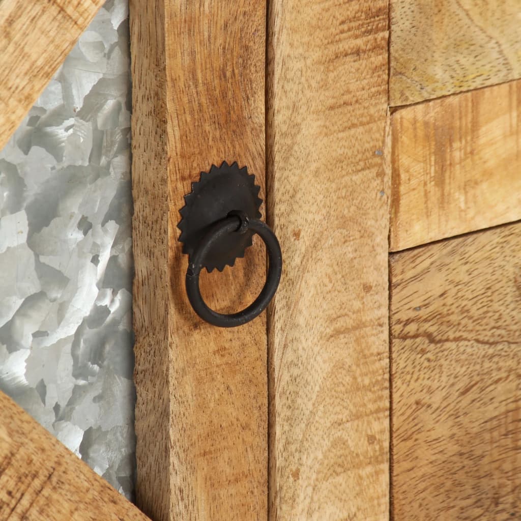 Credenza 110x30x74 cm in Legno di Mango Grezzo - homemem39