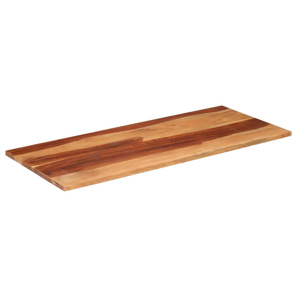Piano del Tavolo 140x60x(2,5-2,7) cm Legno Massello di Acacia | homemem39