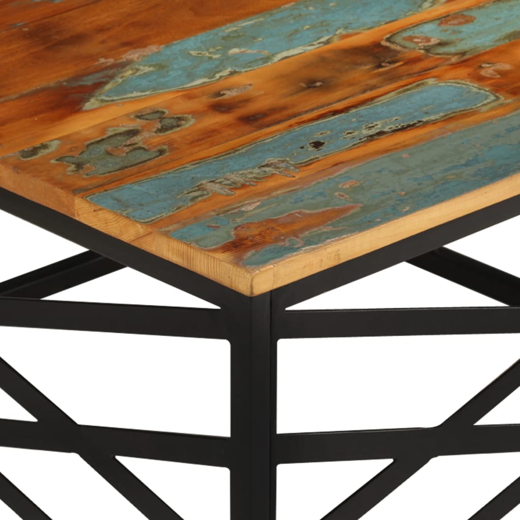 Tavolino da Salotto 68x68x35 cm in Legno Massello di Recupero | homemem39