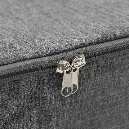 Scatola Portaoggetti in Tessuto 70x40x18 cm Antracite