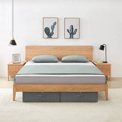 Scatole Portaoggetti 2pz in Tessuto 70x40x18 cm Antracite