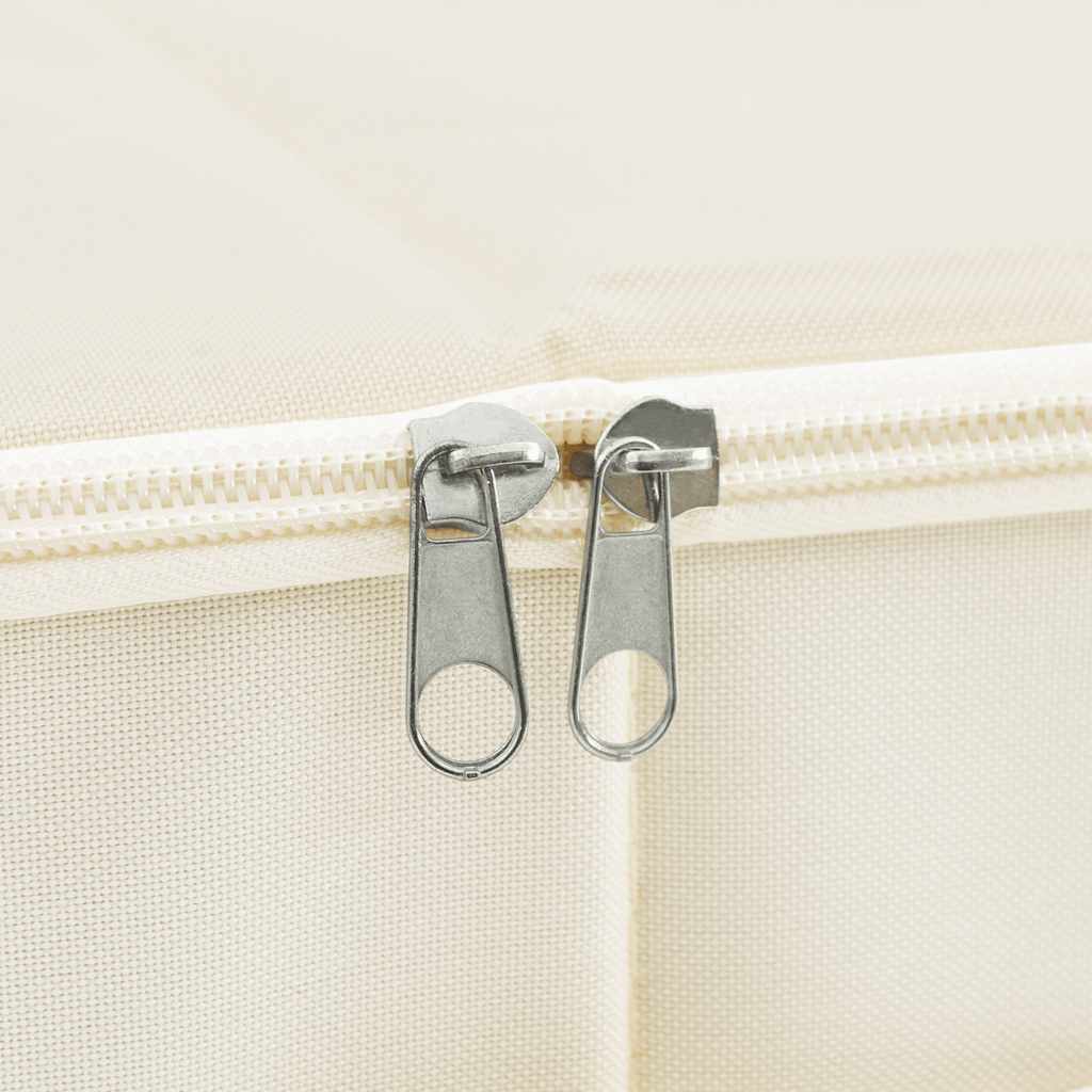 Scatola Portaoggetti in Tessuto 70x40x18 cm Crema