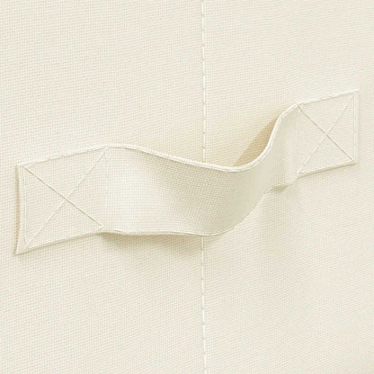 Scatole Portaoggetti 2pz in Tessuto 43x34x23 cm Crema