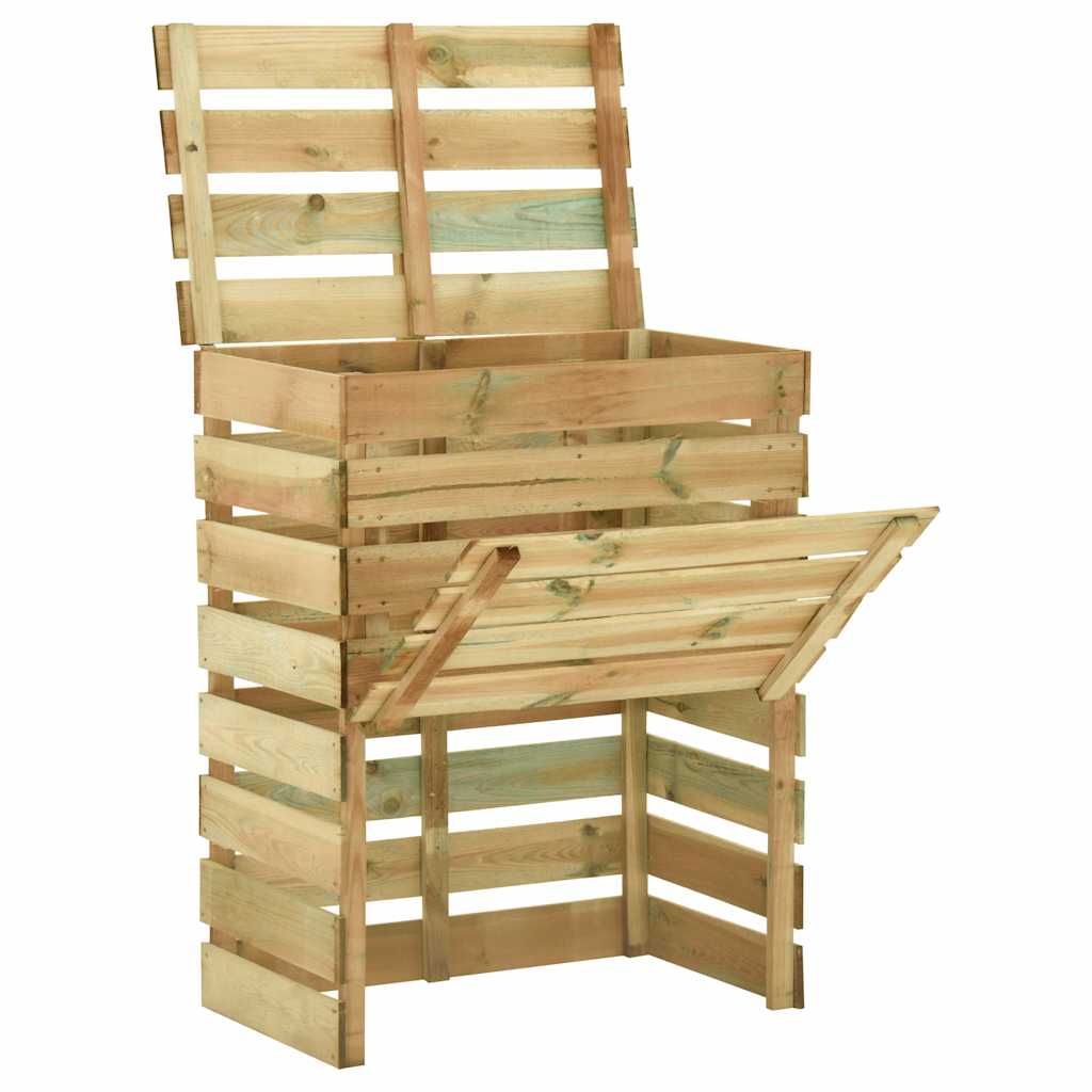 Compostiere da Giardino Doghe 2 pz 80x50x100 cm Pino Impregnato | homemem39