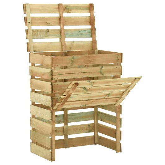 Compostiere da Giardino Doghe 2 pz 80x50x100 cm Pino Impregnato | homemem39