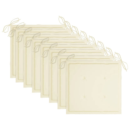 Sedie da Giardino con Cuscini 8 pz in Massello di Acacia Grigie - homemem39