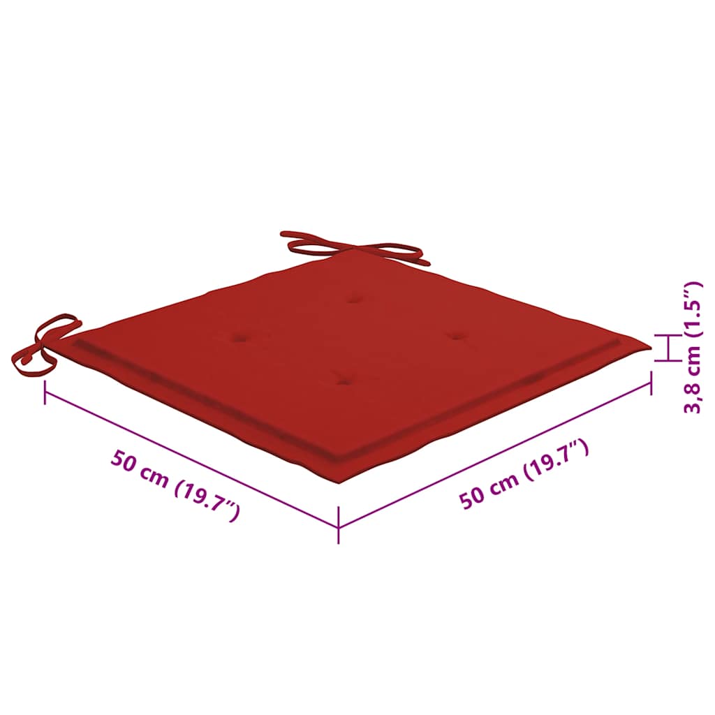 Sedie da Giardino con Cuscini 8 pz in Massello di Acacia Grigie - homemem39