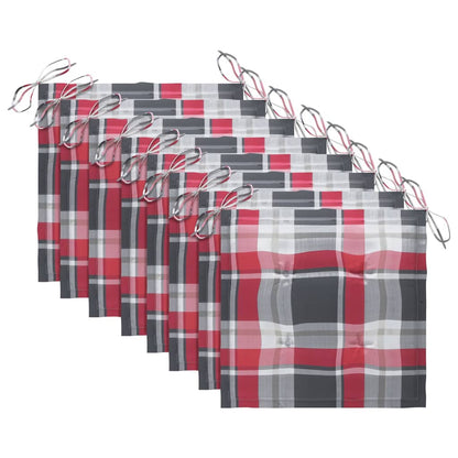 Sedie da Giardino con Cuscini 8 pz in Massello di Acacia Grigie - homemem39