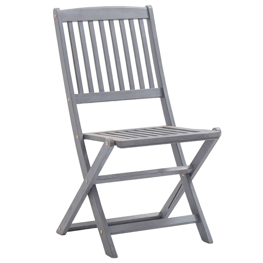 Sedie da Giardino Pieghevoli 8 pz con Cuscini Massello Acacia | homemem39