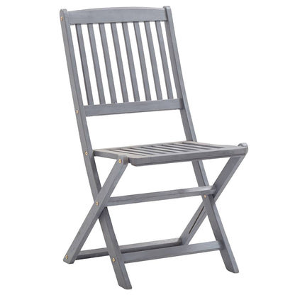 Sedie da Giardino Pieghevoli 8 pz con Cuscini Massello Acacia | homemem39