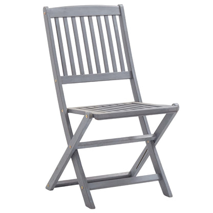 Sedie da Giardino Pieghevoli 8 pz con Cuscini Massello Acacia | homemem39