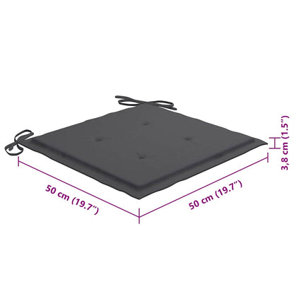 Sedie da Pranzo da Esterni con Cuscini 8 pz Massello di Acacia - homemem39