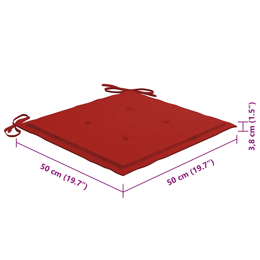 Sedie da Pranzo da Esterni con Cuscini 8 pz Massello di Acacia - homemem39