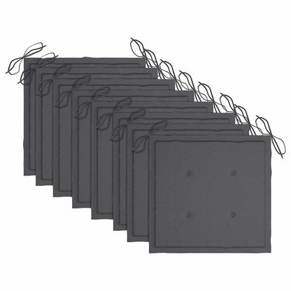 Sedie da Giardino con Cuscini 8 pz in Legno Massello di Acacia - homemem39