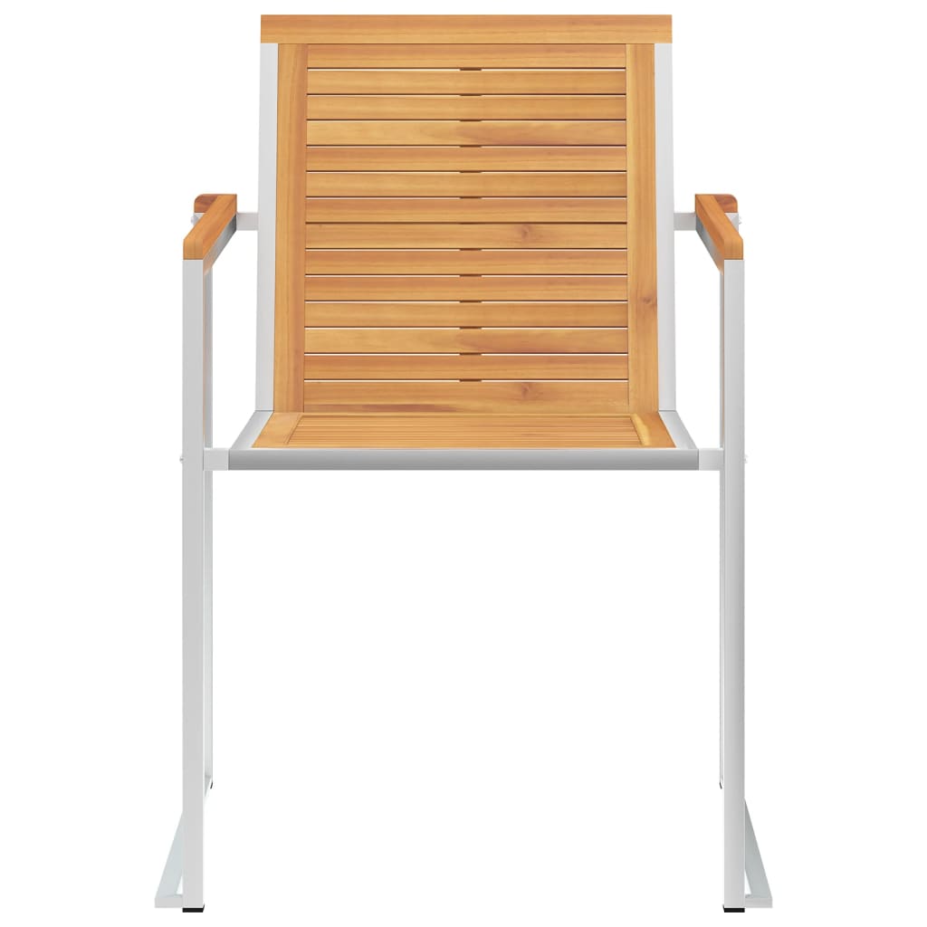 Sedie da Giardino con Cuscini 4 pz in Legno Massello di Teak - homemem39