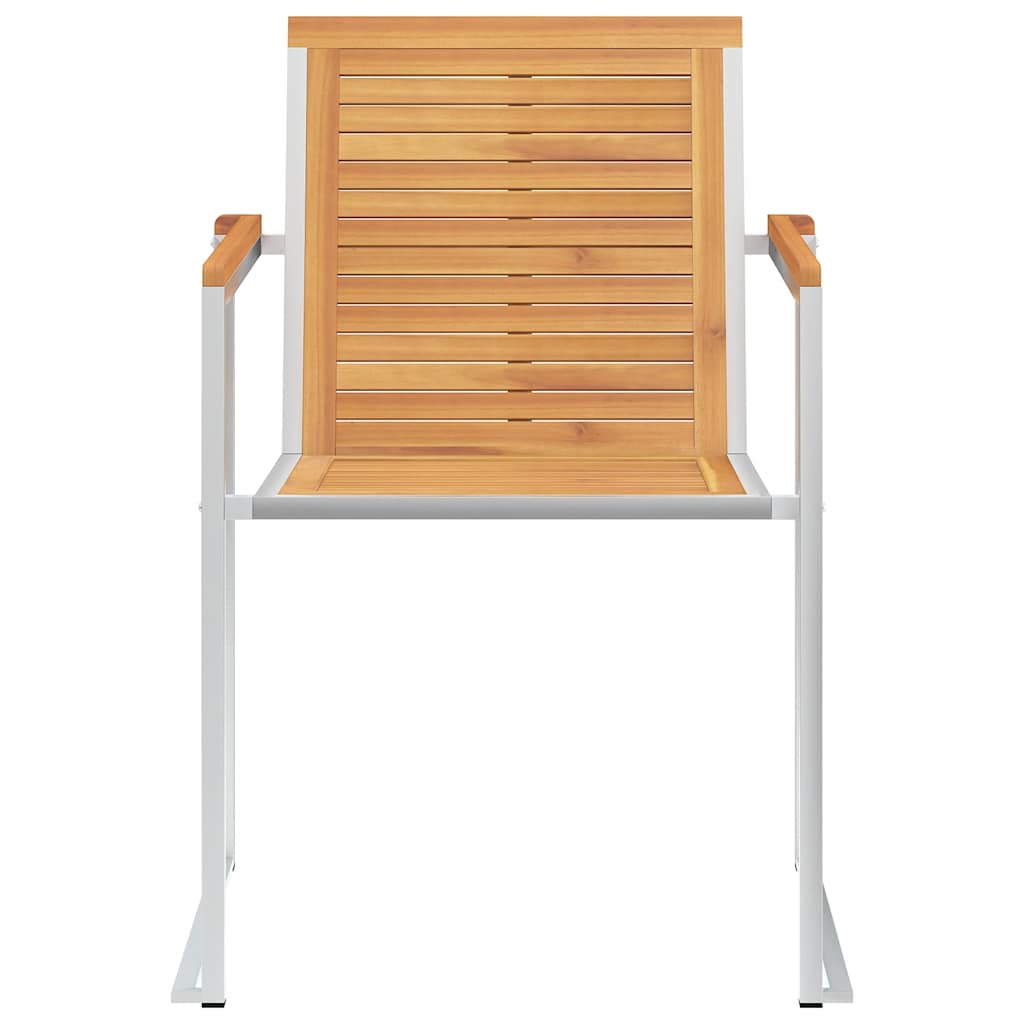 Sedie da Giardino con Cuscini 4 pz in Legno Massello di Teak - homemem39