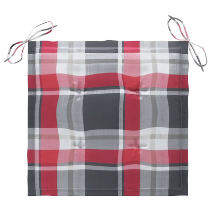 Sedie da Giardino con Cuscini 4 pz in Legno Massello di Teak - homemem39