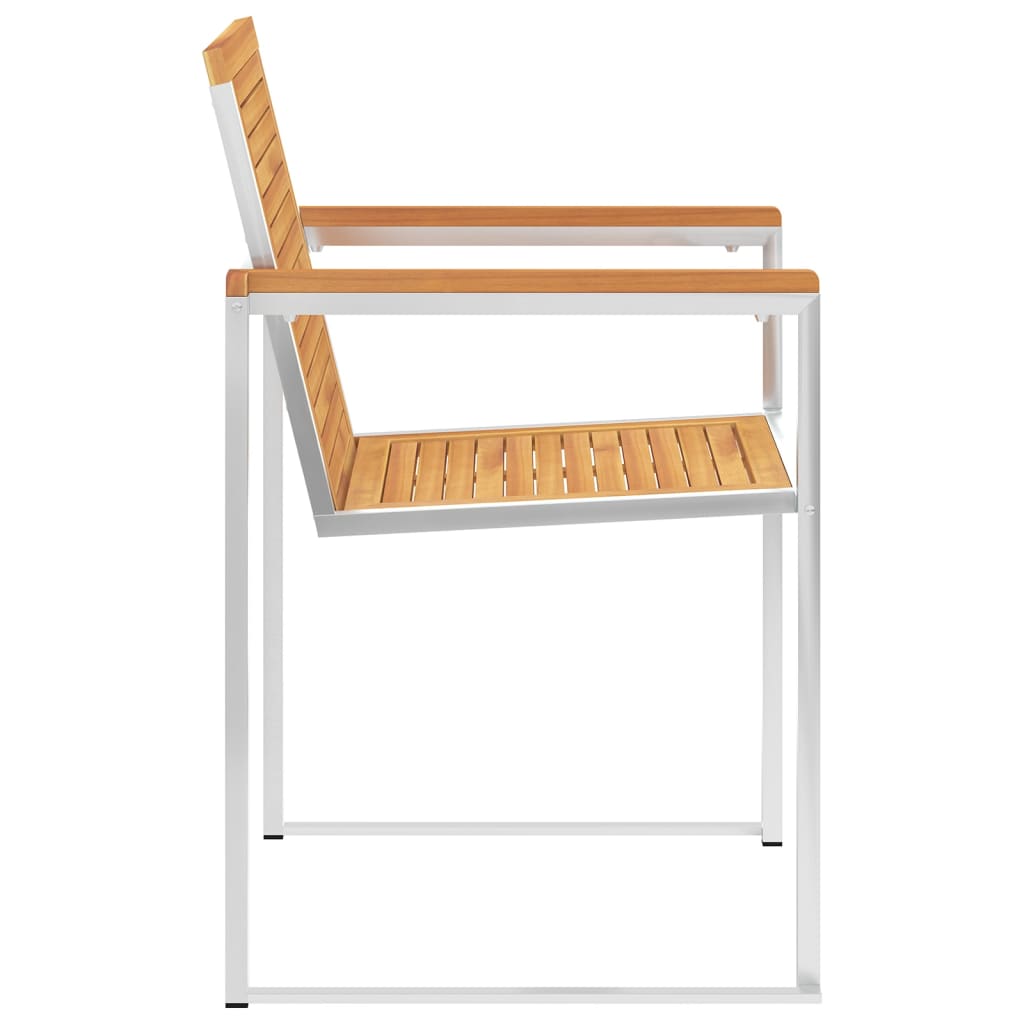 Sedie da Giardino con Cuscini 6 pz in Legno Massello di Teak