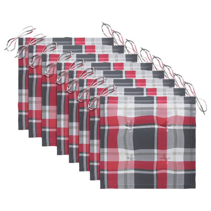 Sedie da Giardino con Cuscini 8 pz in Legno Massello di Teak - homemem39