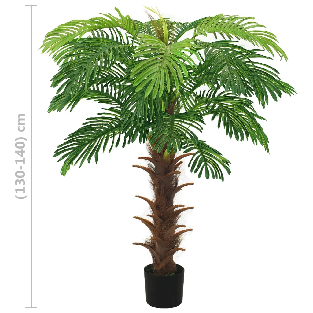 Palma Cycas Artificiale con Vaso 140 cm Verde | homemem39