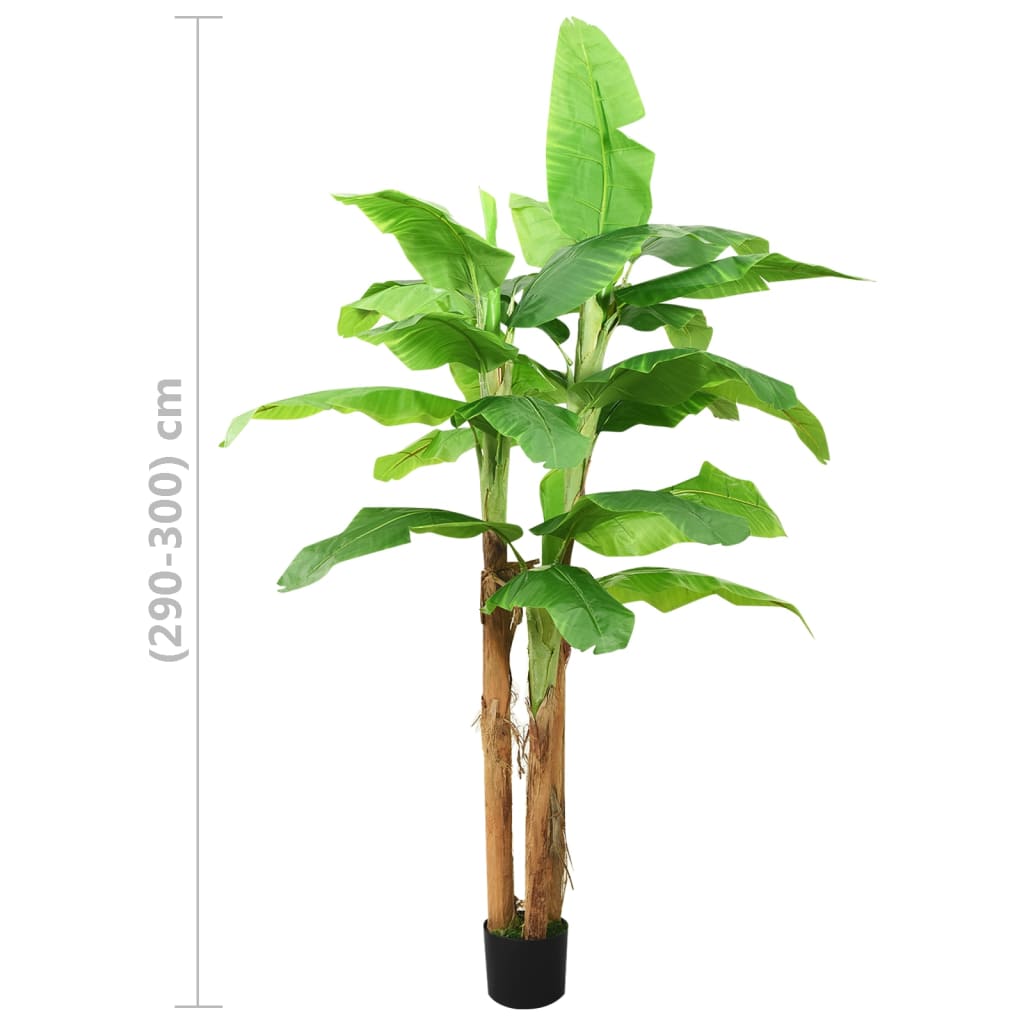 Albero di Banane Artificiale con Vaso 300 cm Verde - homemem39