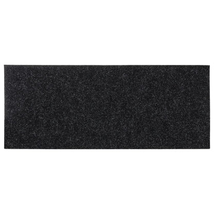 Tappetini per scale autoadesivi 15 pz 60x25 cm neri rettangolari | homemem39
