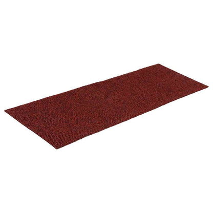 Tappetini per scale autoadesivi 15 pz 60x25 cm Bordeaux Rosso Rettangolari