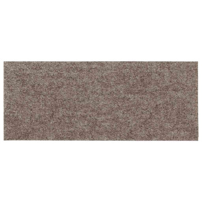 Tappetini per scale autoadesivi 15 pz 60x25 cm beige rettangolari