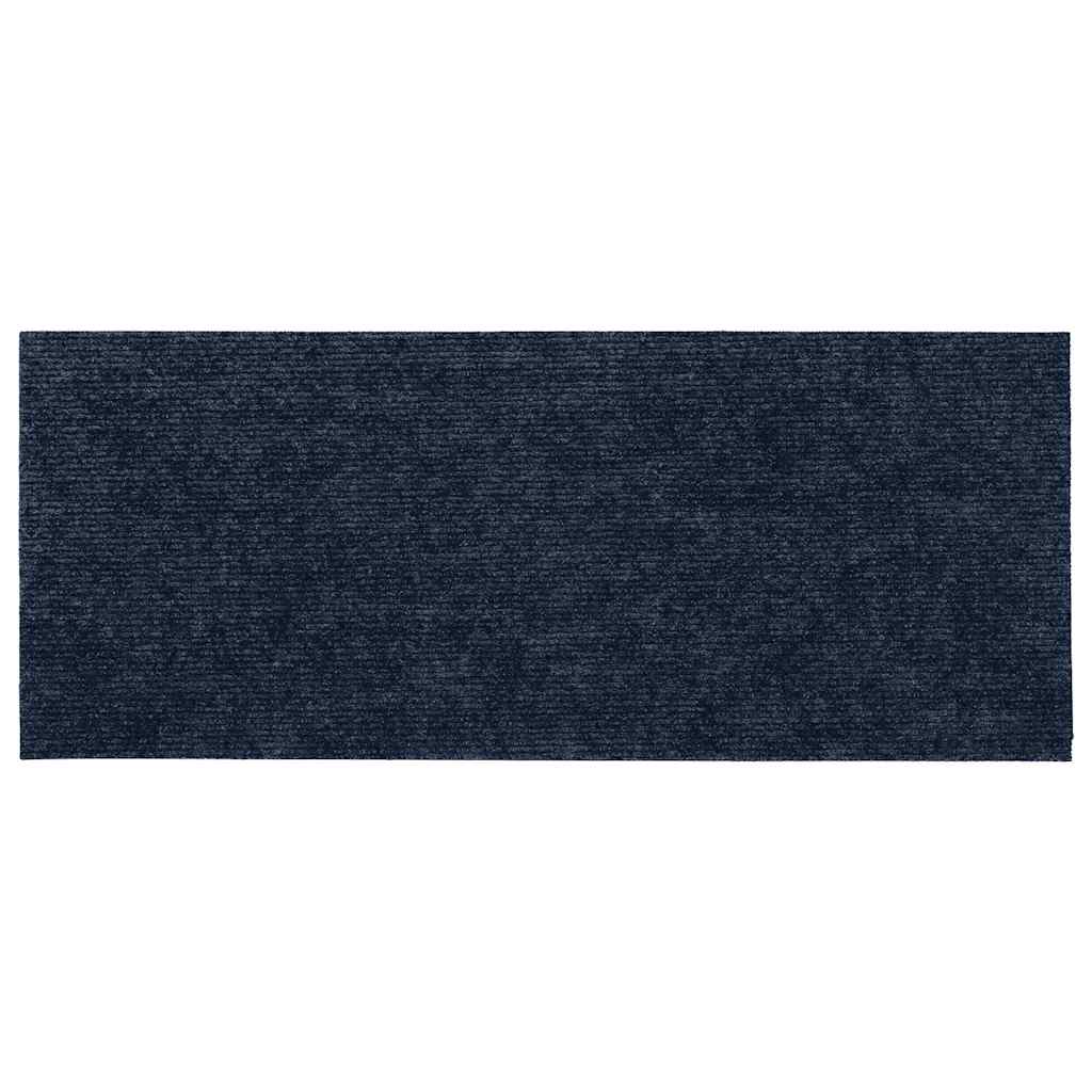 Tappetini per scale autoadesivi 15 pz 60x25 cm blu navy rettangolari | homemem39