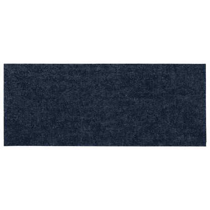 Tappetini per scale autoadesivi 15 pz 60x25 cm blu navy rettangolari | homemem39