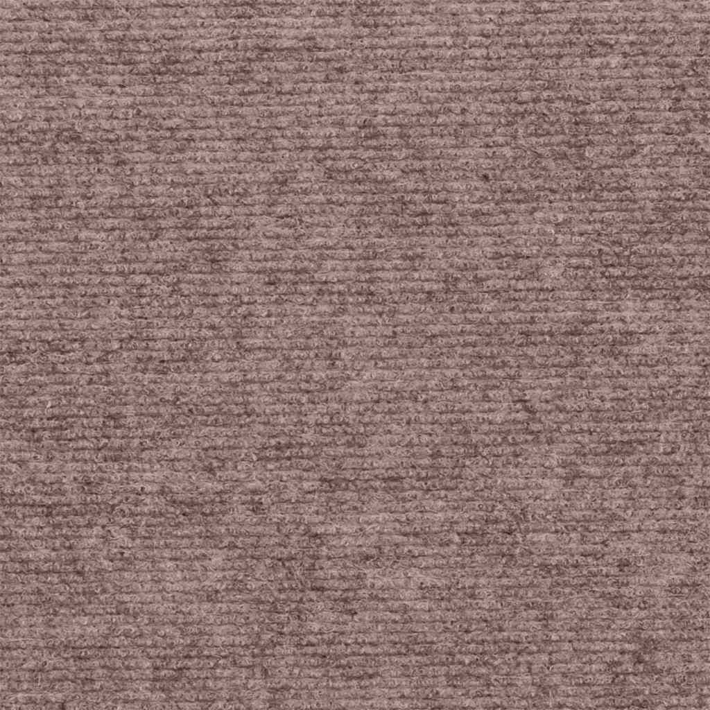 Tappetini per scale autoadesivi 15 pz 76x20 cm marrone chiaro rettangolari