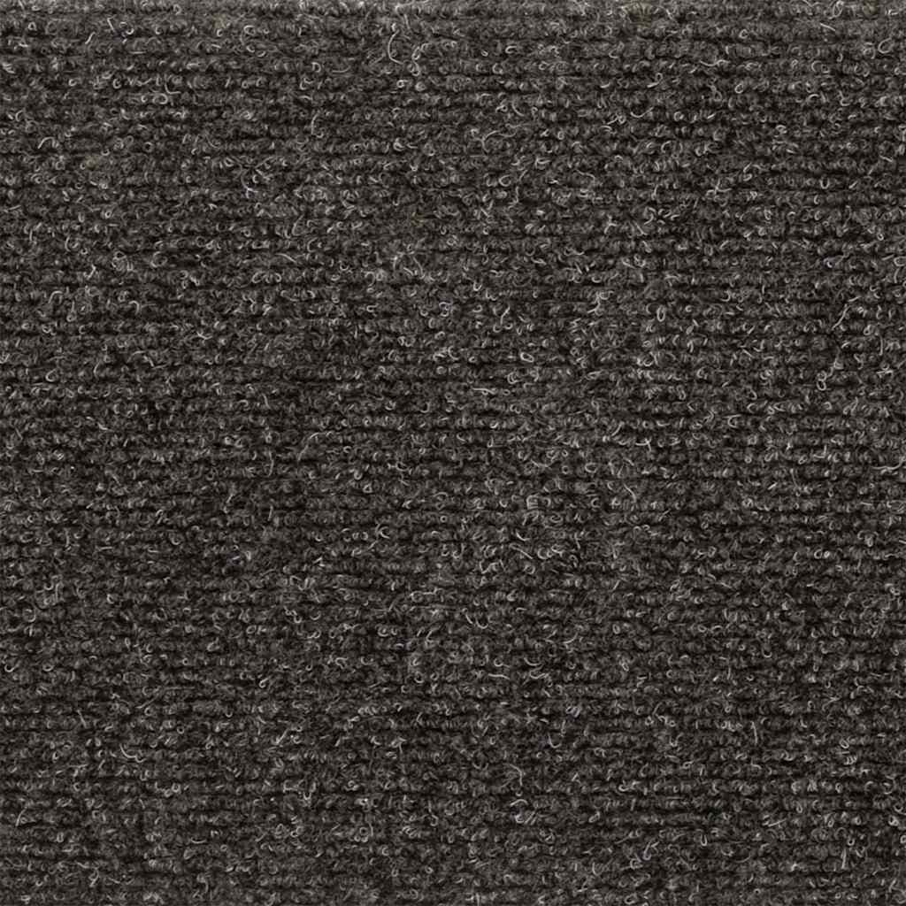 Tappetini per scale autoadesivi 15 pz 76x20 cm antracite rettangolari | homemem39