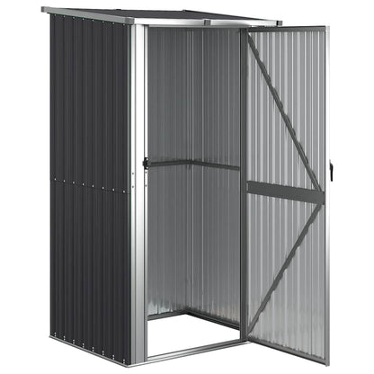 Capanno da Giardino Antracite 118,5x97x209,5 cm Acciaio Zincato | homemem39