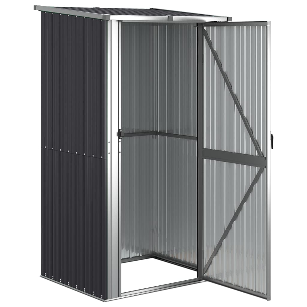 Capanno da Giardino Antracite 118,5x97x209,5 cm Acciaio Zincato - homemem39